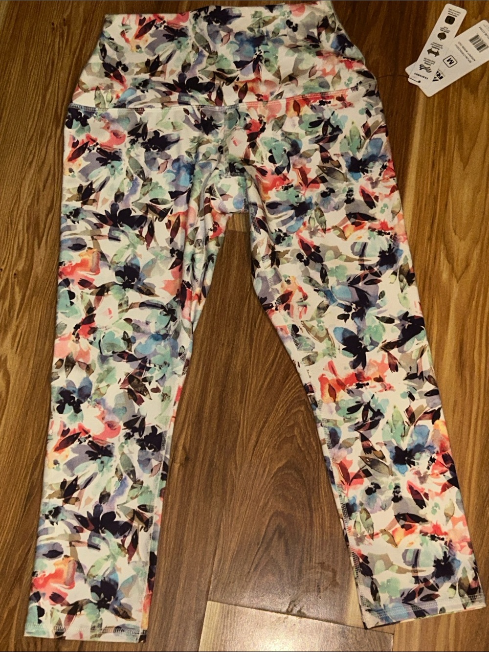 RBX Multicolor Floral High-Waist Capri Leggings